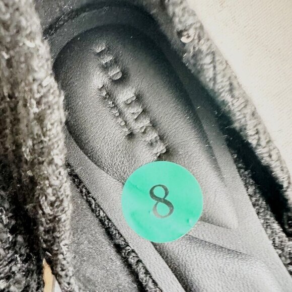 Ted Baker Emma Rose Half d'Orsay Pointed Toe Leather Flat 8 - Picture 4 of 9